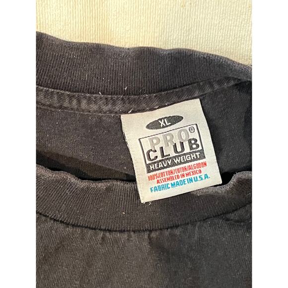 Pro Club Super Heavy Weight Black T-Shirt Mens XL - Picture 3 of 3